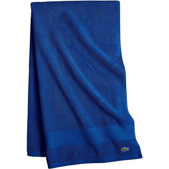 Lacoste Heritage Supima Cotton Bath Towel, Surf Blue, 30
